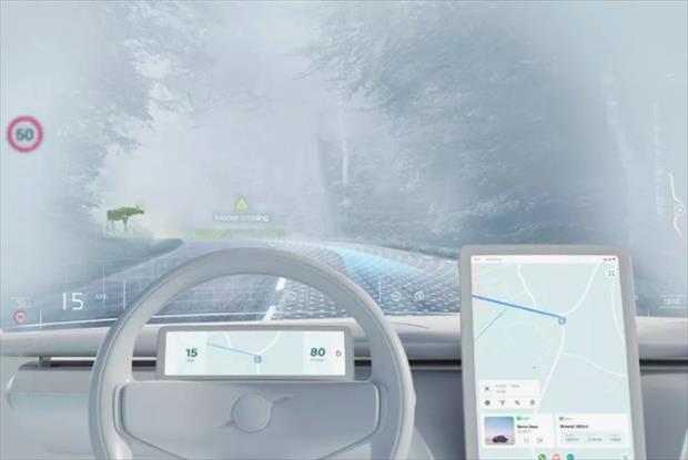 ولوو شیشه جلو خودروهایش را به نمایشگر واقعیت افزوده تبدیل می‌کند